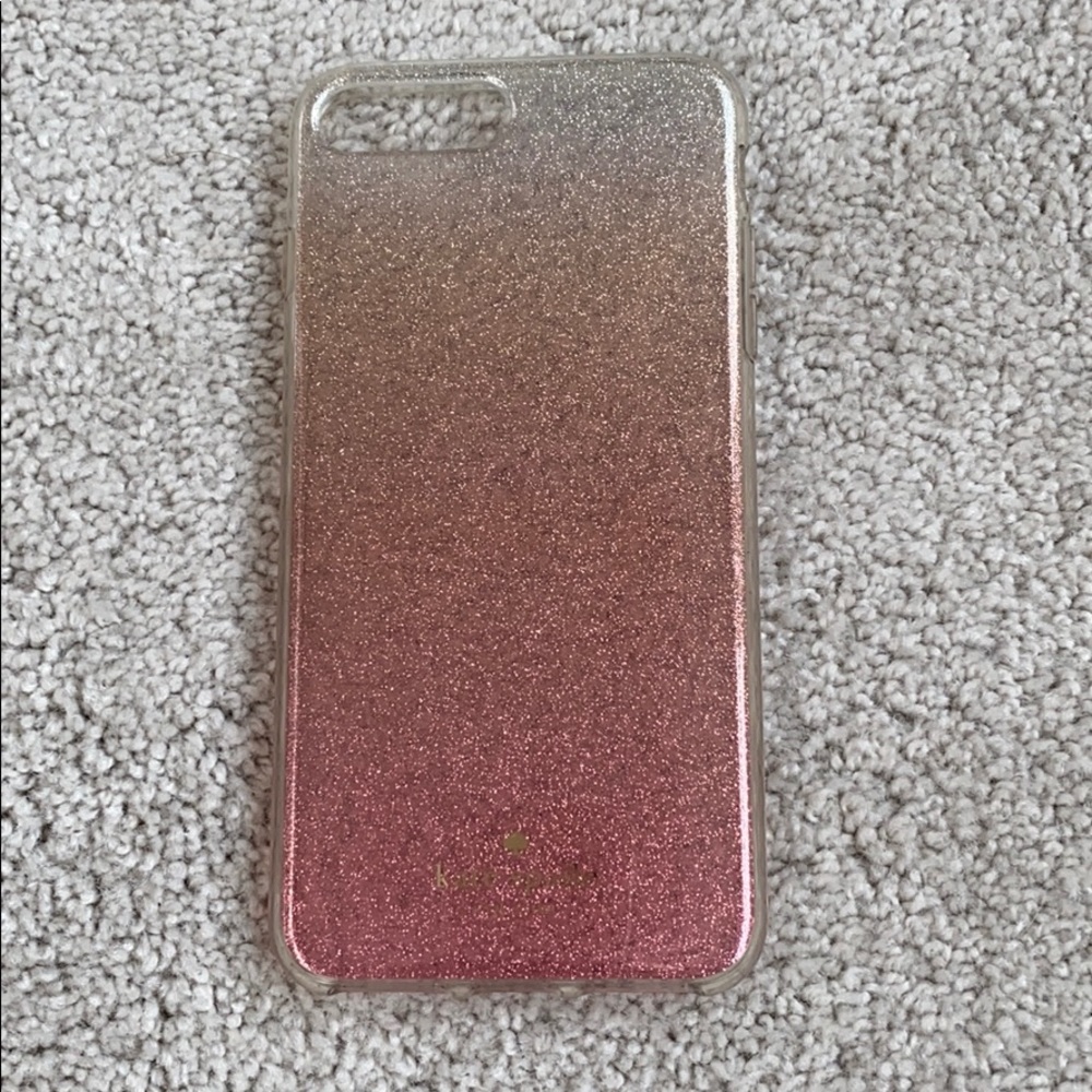 iPhone 6/7/8+ Kate Spade Pink Glitter Hombre Case